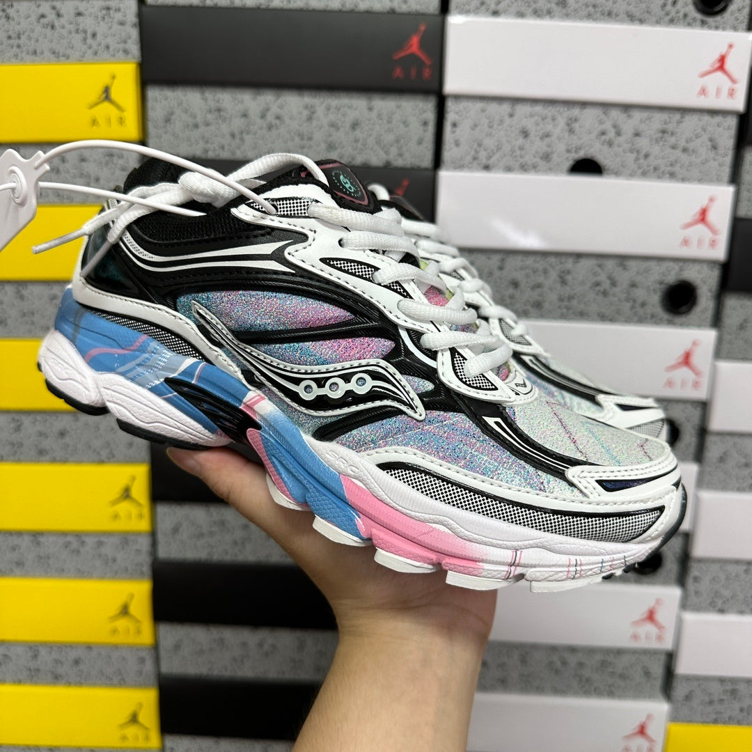 Saucony Omni 9 blue and pink